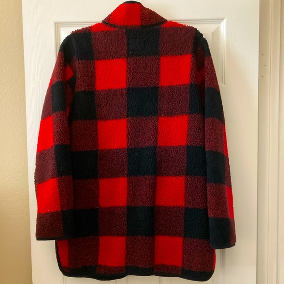 OLD NAVY Buffalo plaid fleece Sherpa - Size Medium - Picture 7 of 10